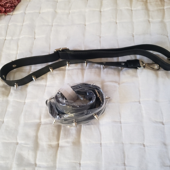 New Dolls Kill Widow Run From Suburbia Faux Fur Convertible Pink Black Backpack - Picture 7 of 7